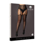 Le Desir High - Waist Garter Belt Stockings Black Queen Size - Royal Sins