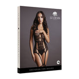 Le Desir Lace Suspender Bodystocking Black O/S - Royal Sins