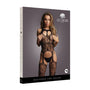Le Desir Lace Suspender Bodystocking With Round Neck Black O/S - Royal Sins