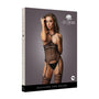 Le Desir Strappy Suspender Bodystocking Black O/S - Royal Sins