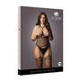 Le Desir Strappy Suspender Bodystocking Black Queen Size - Royal Sins