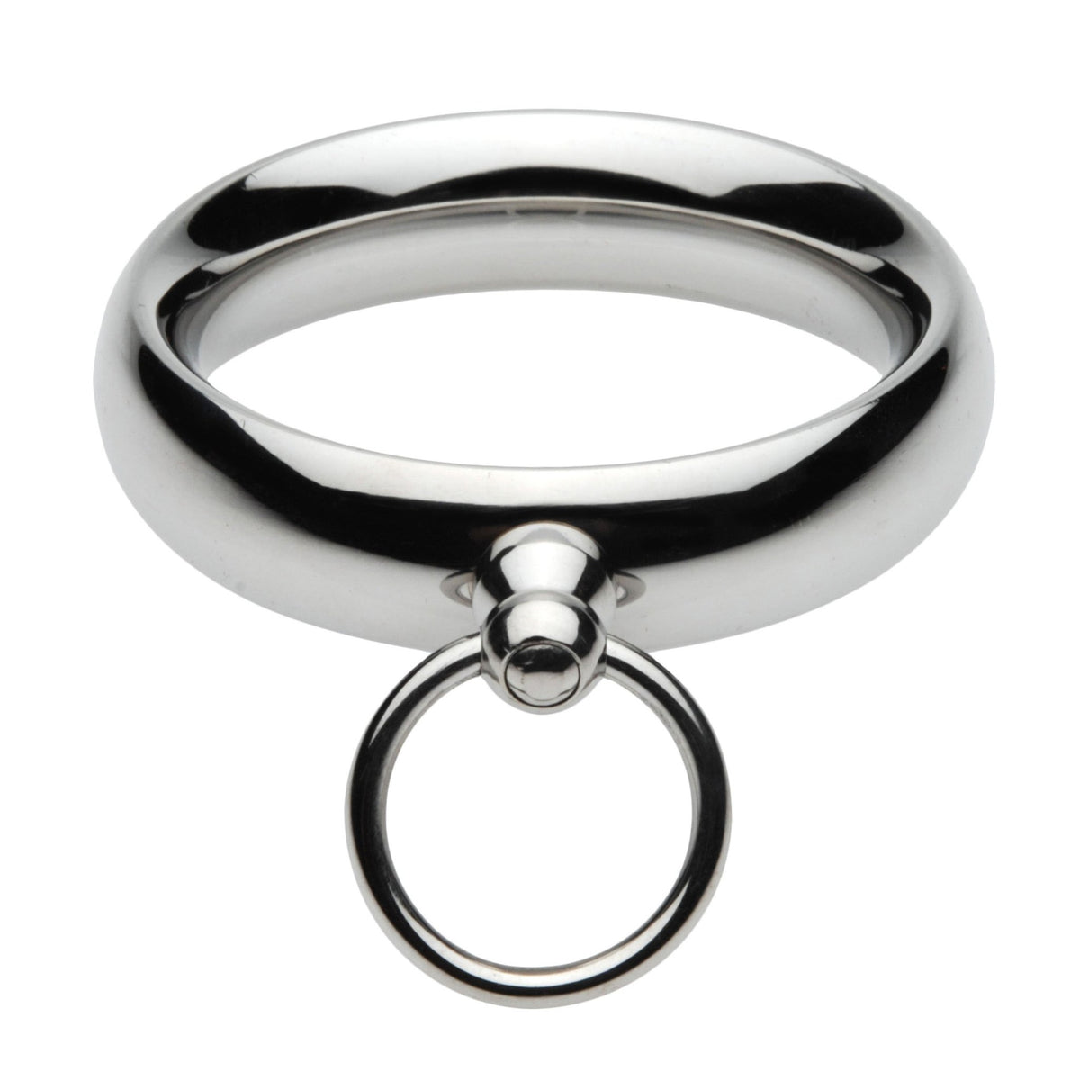 Lead Me Stainless Steel Cock Ring - 1.95 Inch - Royal Sins