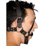 Leather Ball Gag Harness - Royal Sins