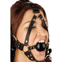 Leather Ball Gag Harness - Royal Sins