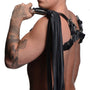 Leather Flogger with Stainless Steel Handle - Royal Sins