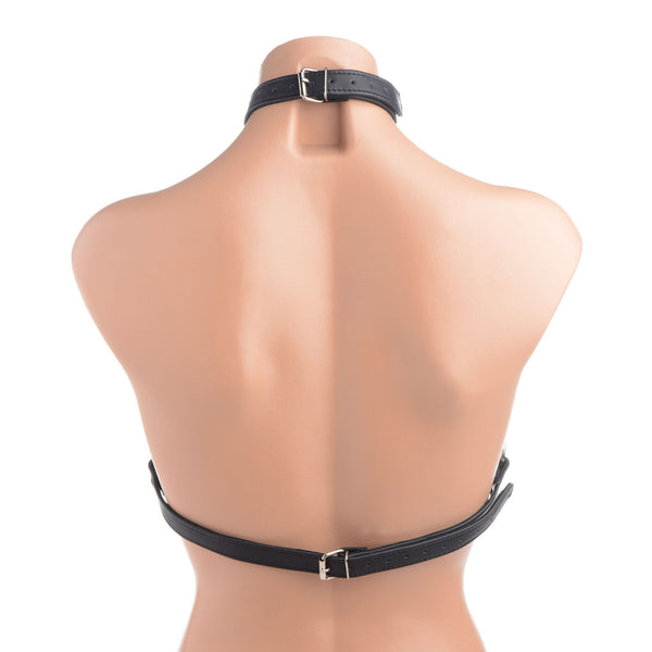 Leather Harness Bra - Royal Sins