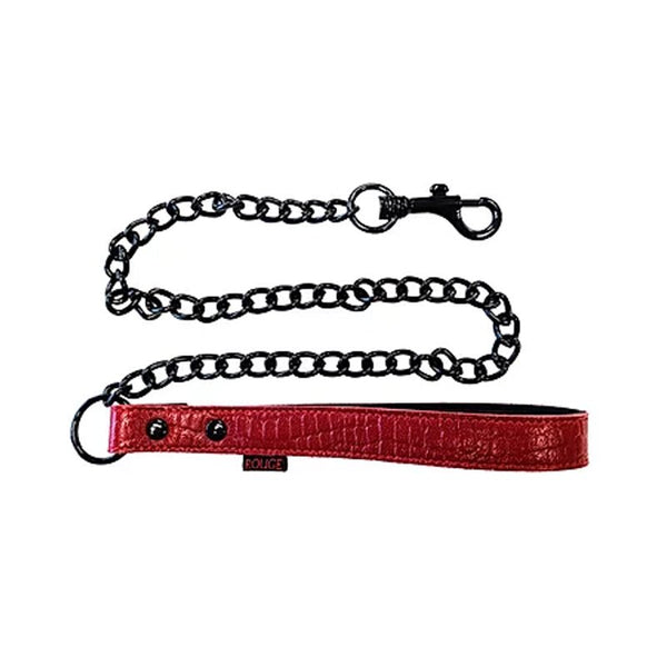 Leather Leash Burgunday & Black - Royal Sins