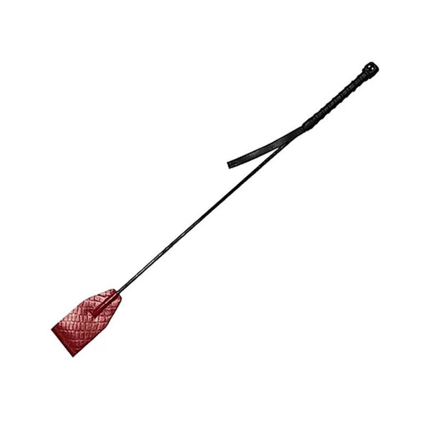 Leather Riding Crop Burgunday & Black - Royal Sins