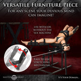 Leg Spreader Obedience Chair with Sex Machine - Royal Sins