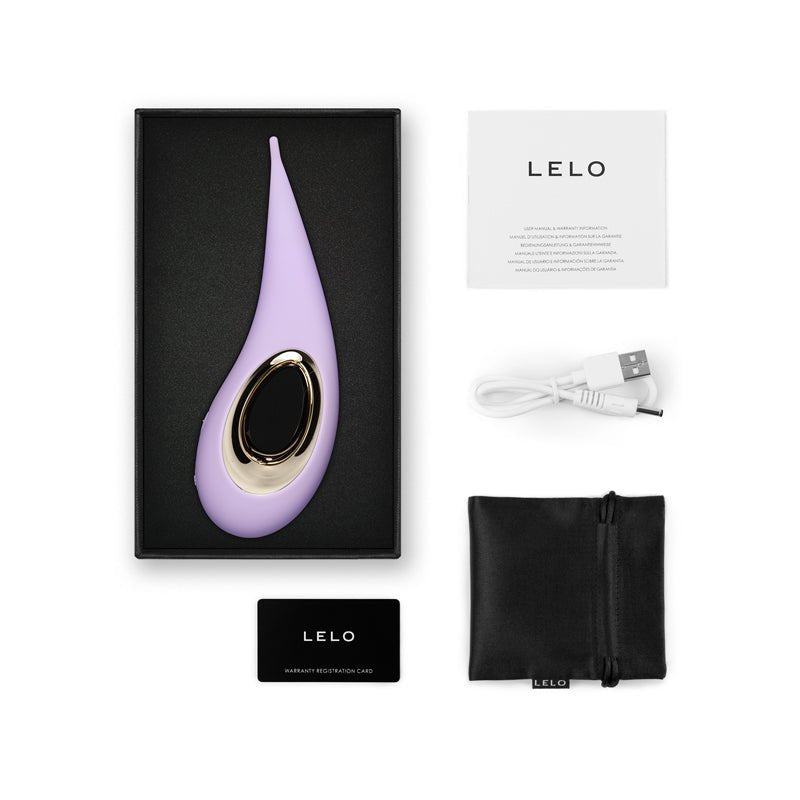 LELO DOT Elliptical Clitoral Stimulator Lilac - Royal Sins