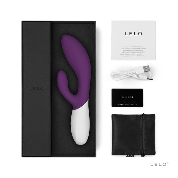 LELO INA WAVE 2 Rechargeable Dual Stimulator Plum - Royal Sins