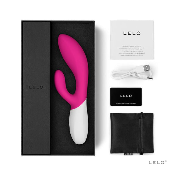 LELO INA WAVE Rechargeable Dual Stimulator Cerise - Royal Sins