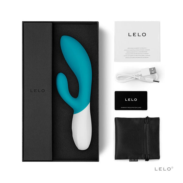 LELO INA WAVE Rechargeable Dual Stimulator Ocean Blue - Royal Sins