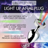 Light Up Anal Plug - Large - Royal Sins