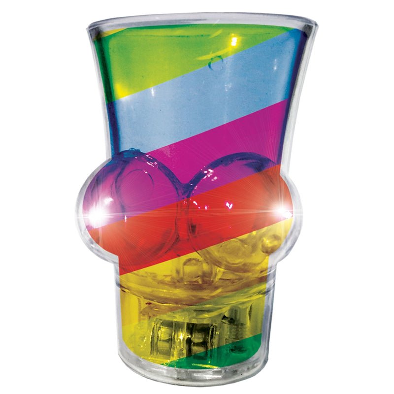 Light Up Rainbow Boobie Shot Glass - Royal Sins