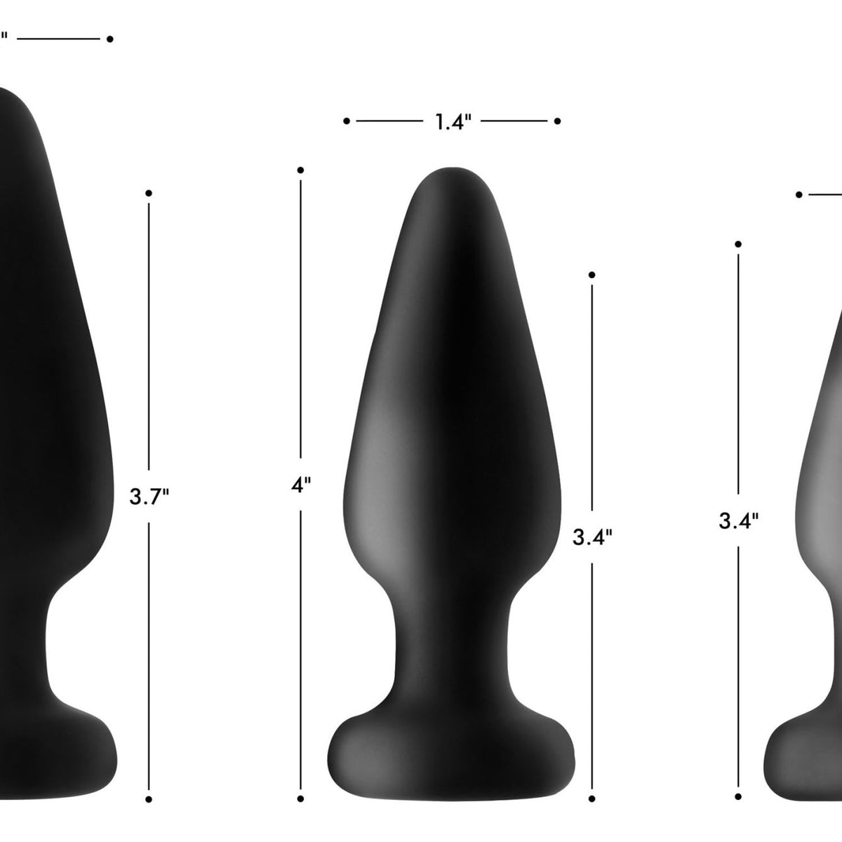 Light Up Silicone Anal Plug - Large - Royal Sins