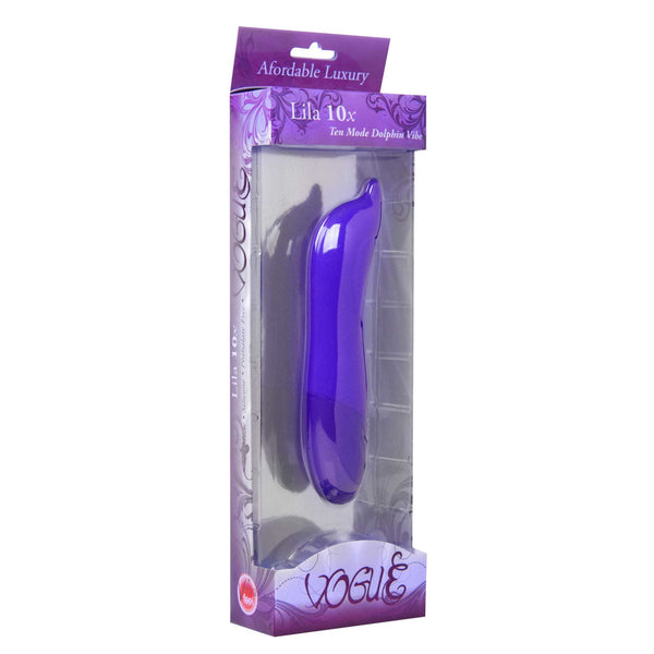 Lila 10x Mode Silicone Dolphin Vibe - Royal Sins