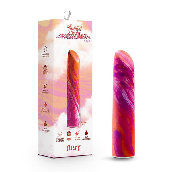 Limited Addiction Fiery Power Vibe Rechargeable Bullet Coral - Royal Sins