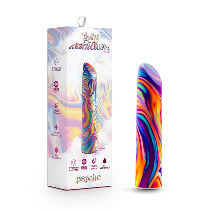 Limited Addiction Psyche Power Vibe Rechargeable Bullet Rainbow - Royal Sins