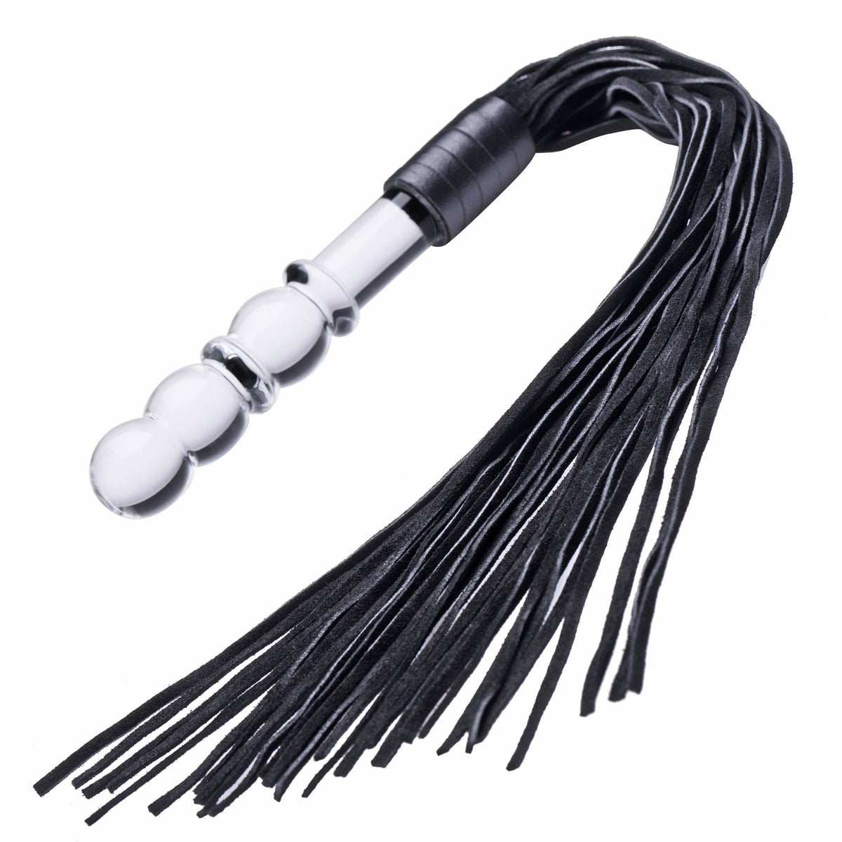 Lingam Glass Dildo Flogger - Royal Sins