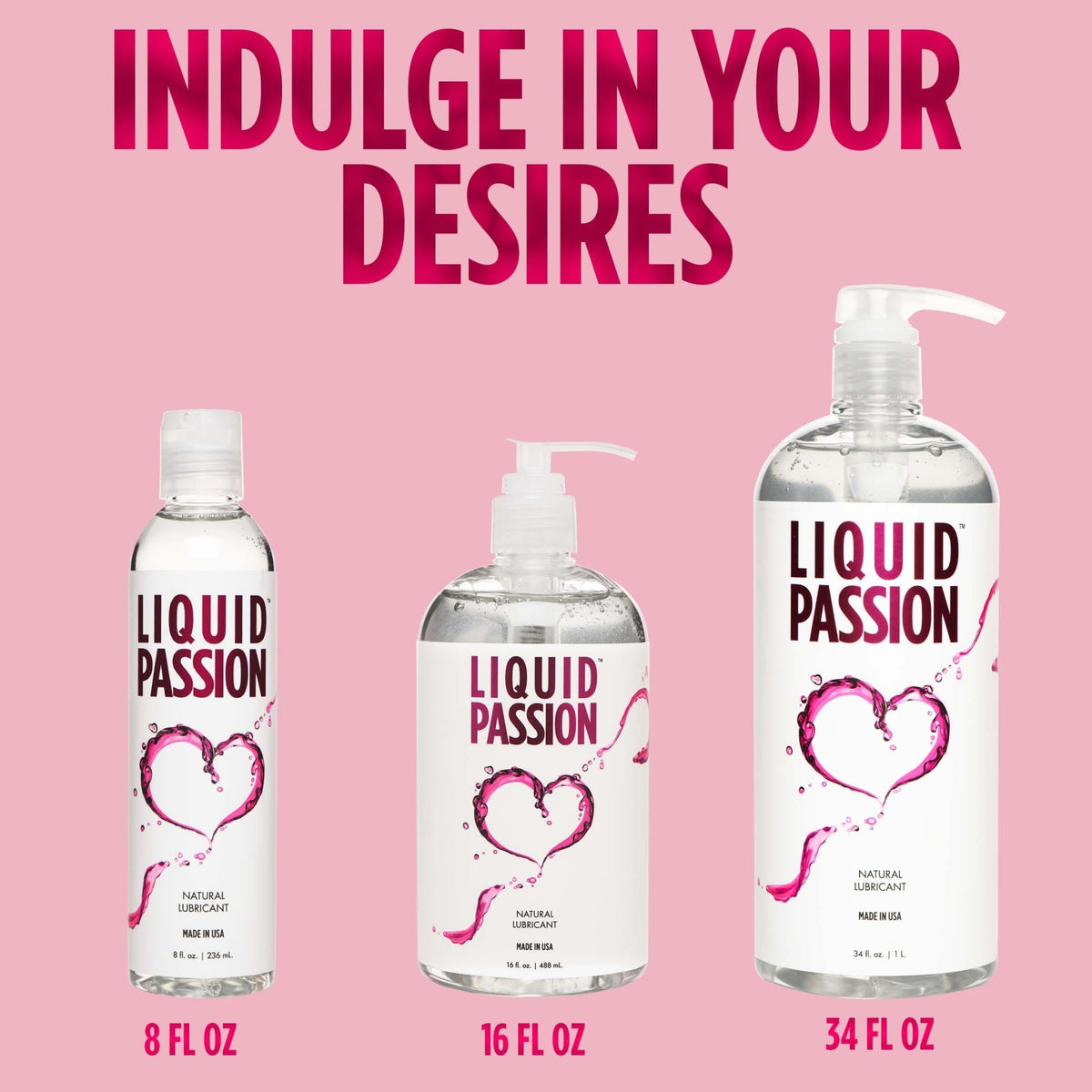 Liquid Passion Natural Lubricant - 16oz - Royal Sins