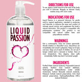 Liquid Passion Natural Lubricant - 34oz - Royal Sins