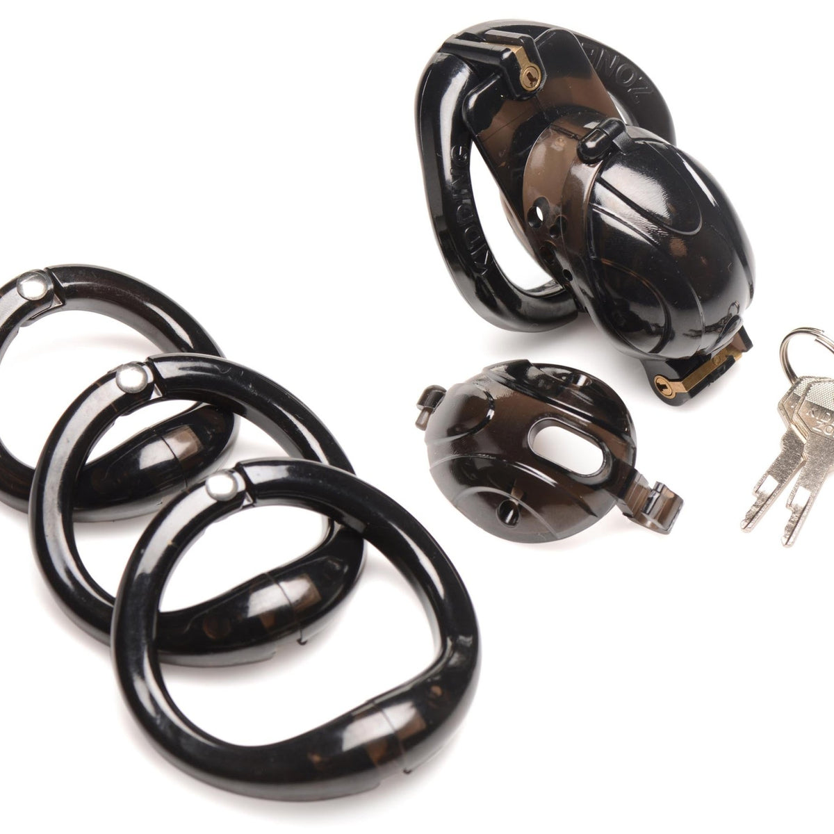 Lockdown Customizable Chastity Cage - Black - Royal Sins