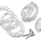 Lockdown Customizable Chastity Cage - Clear - Royal Sins