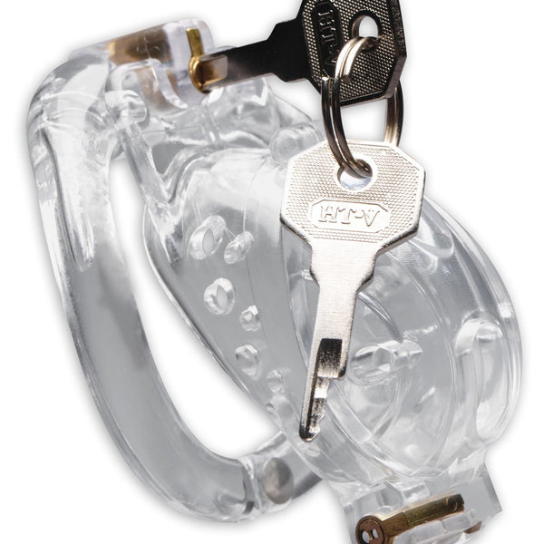 Lockdown Customizable Chastity Cage - Clear - Royal Sins