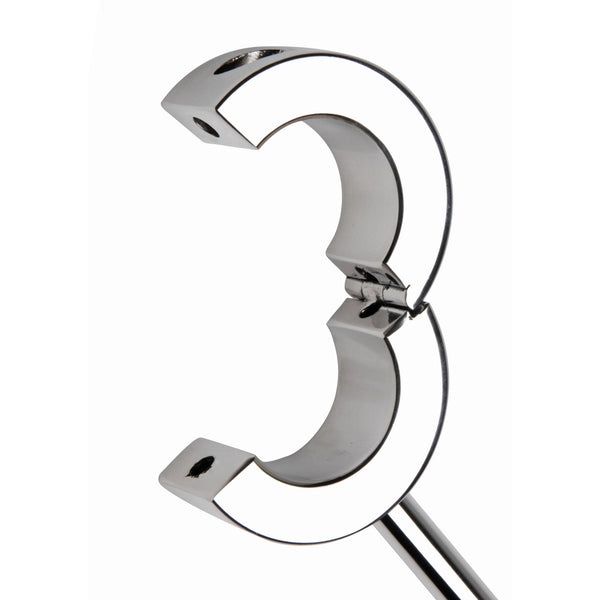 Locking Mounted CBT Scrotum Cuff with Bar - Royal Sins