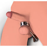 Locking Mounted CBT Scrotum Cuff with Bar - Royal Sins