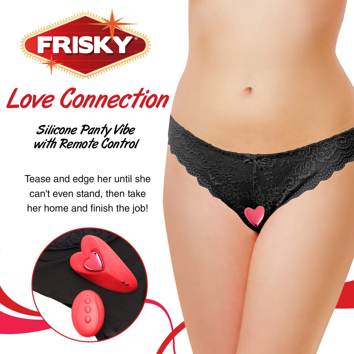 Love Connection Silicone Panty Vibe with Remote Control - Royal Sins