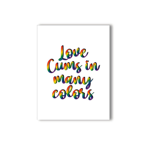 Love Cums in Many Colors Naughty Kard - Royal Sins