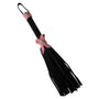 Love Knot Mini Flogger w/ Bow - Black w/Pink Bow - Royal Sins