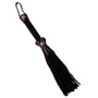 Love Knot Mini Flogger w/ Bow - Black w/Purple Bow - Royal Sins