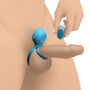 Love Loops 10X Silicone Cock Ring with Remote - Blue - Royal Sins