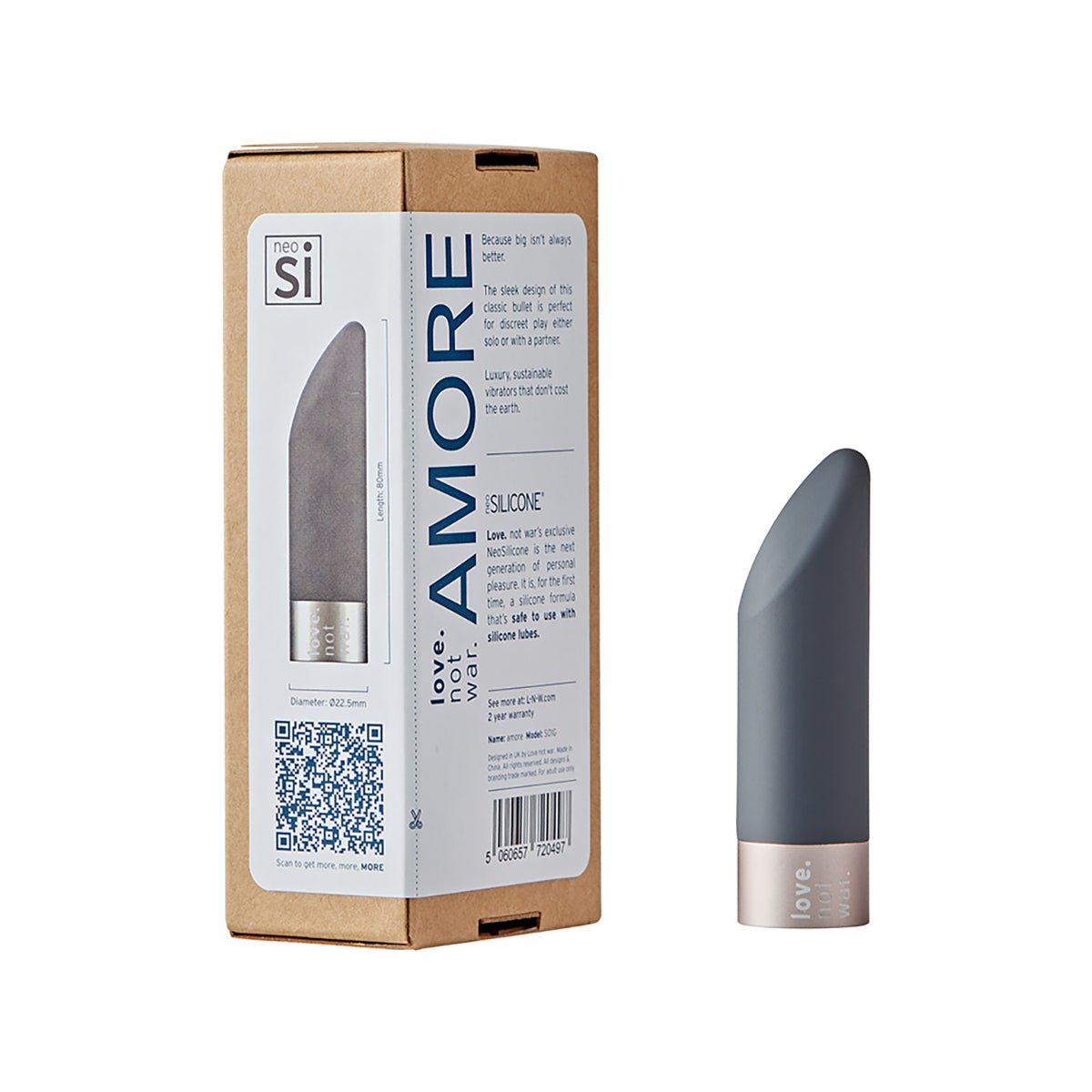 Love Not War Amore Head - Grey - Royal Sins