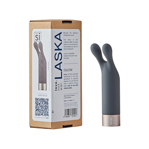 Love Not War Laska Head - Grey - Royal Sins