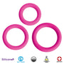 Love Ring Trio Silicone Cock Rings - Pink - Royal Sins