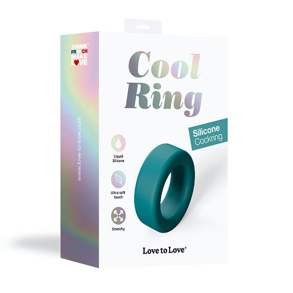 Love to Love Cool Ring Silicone Cockring Petrol Blue - Royal Sins