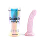 Love to Love Dildolls Starlight 6 in. Silicone Dildo with Multicolor Star Glitter Pink - Royal Sins