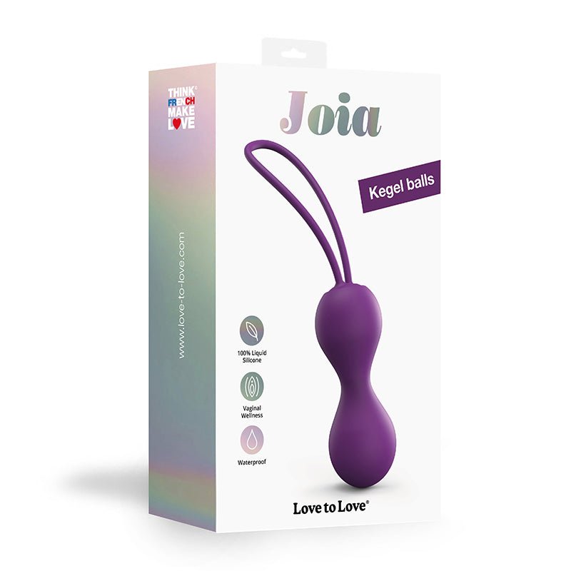 Love to Love Joia Silicone Kegel Balls Purple Rain - Royal Sins