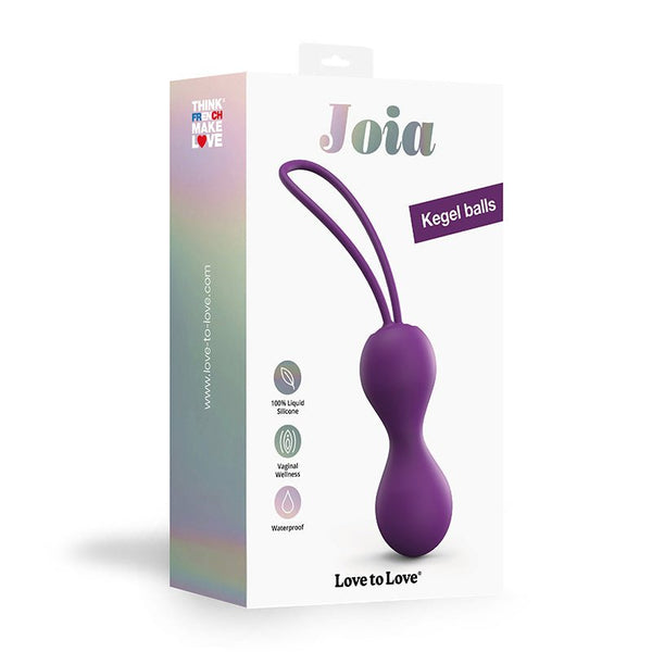 Love to Love Joia Silicone Kegel Balls Purple Rain - Royal Sins