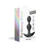 Love to Love Twinny Bud Rechargeable Silicone Multi - Speed Vibrating Anal Plug Black - Royal Sins