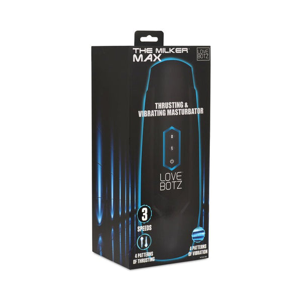 LoveBotz The Milker Max 14X Thrusting & Vibrating Masturbator - Royal Sins