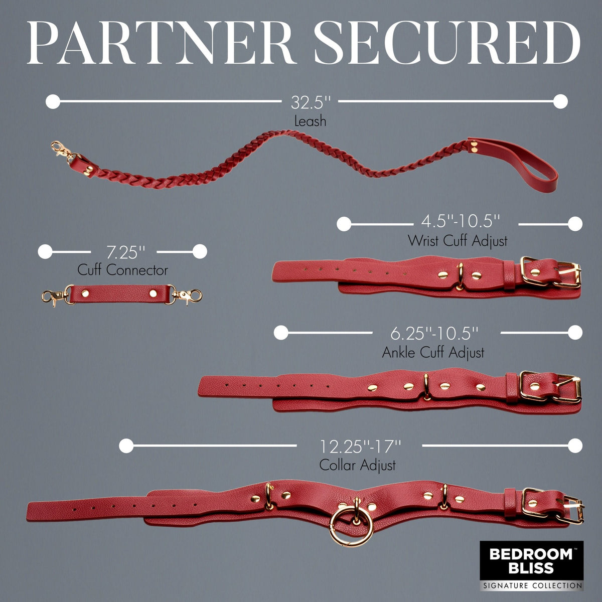 Lover's Restraints Set - Red - Royal Sins