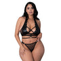 Lust Fetish Double Crossed Nadia Black Queen Size - Royal Sins