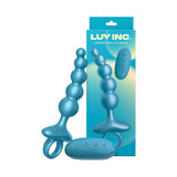 Luv Inc Cr23: Curved Ring Luv Beads Metallic Blue - Royal Sins