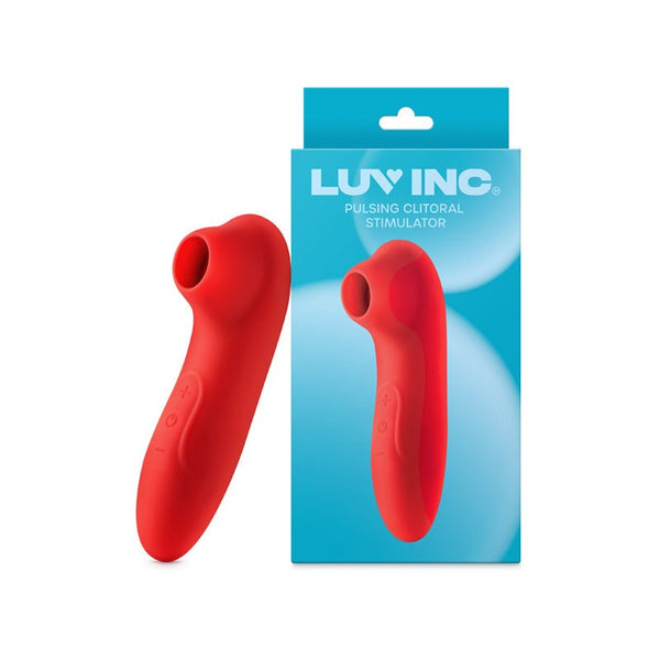 Luv Inc Cs19 Pulsing Clitoral Stimulator Rechargeable Silicone Red - Royal Sins