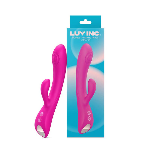 Luv Inc Dr42: Double Thumping Rabbit Vibrator Pink - Royal Sins